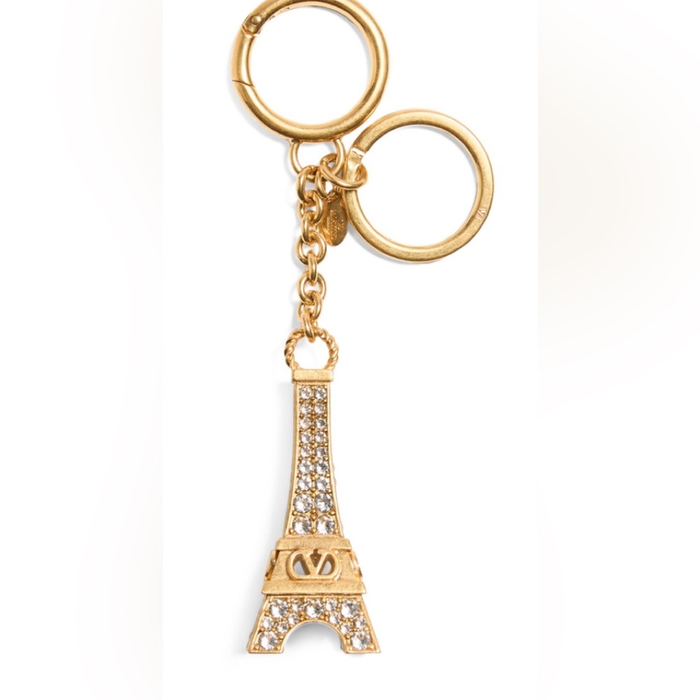 Valentino Garavani Eiffel tower Crystal Key Ring